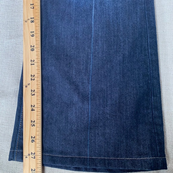Paige Premium Denim Rising Glen Dark Wash Flare Jeans Size 31 Made in USA - Picture 5 of 14